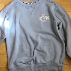 PINK Light blue crew neck from pink